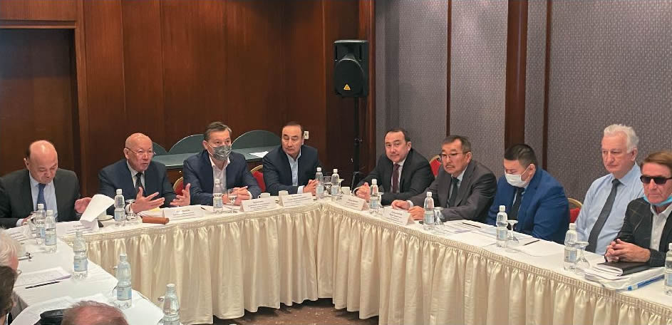 Summing up the results of the 2021 Eurasia project with the participation of the Minister of Ecology, Geology and Natural Resources of Kazakhstan Brekeshev S.A., Vice-Minister Momyshev T.A., Chairman of the Committee of Geology Satiyev T.B