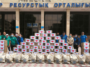 Food packages from PetroKazakhstan within the framework of the Biz birgemiz! project