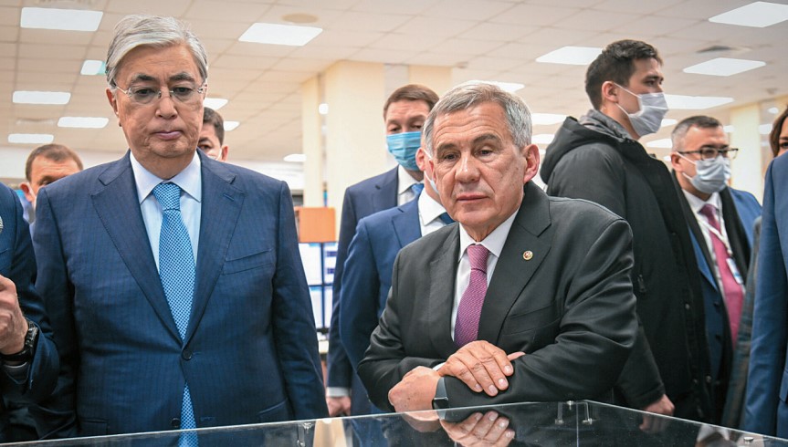 Президенты Токаев и Минниханов в Казани