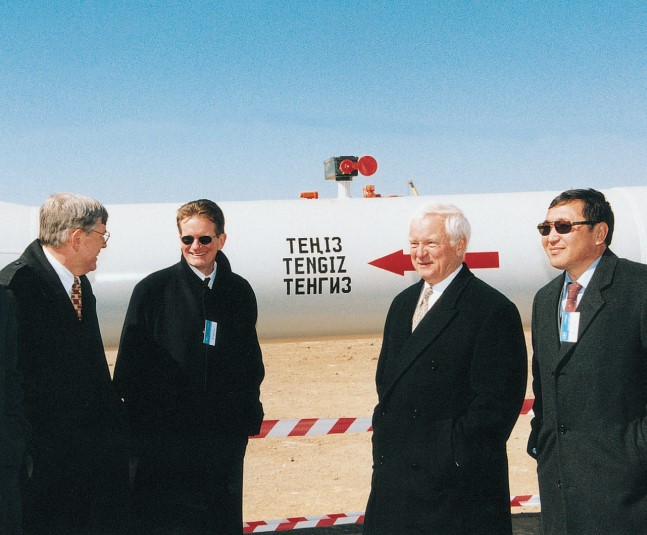 Commissioning of the Tengiz-Novorossiysk section of the CPC oil pipeline, 2001