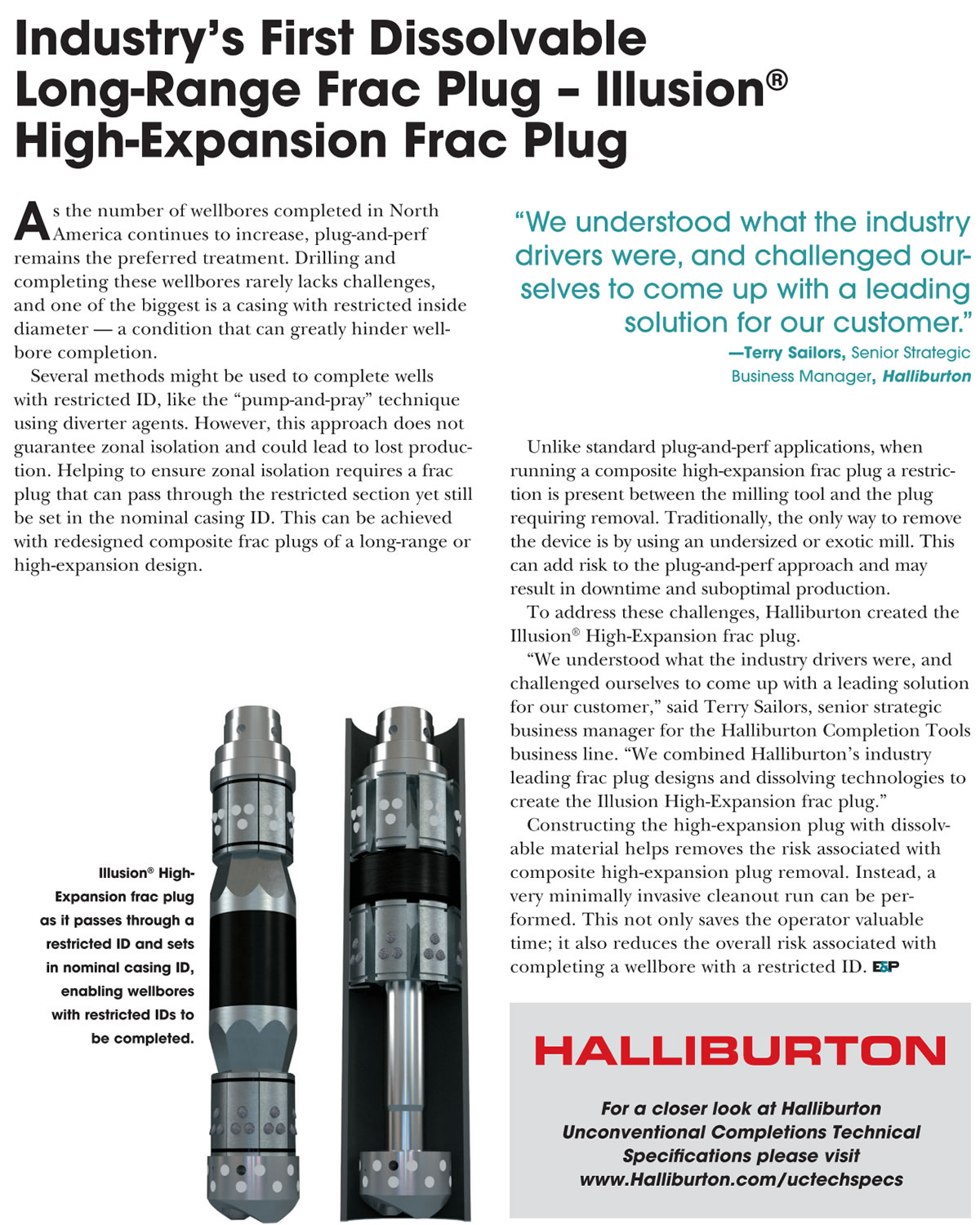 Industry❜s First Dissolvable Long-Range Frac Plug Illusion High-Expansion Frac Plug