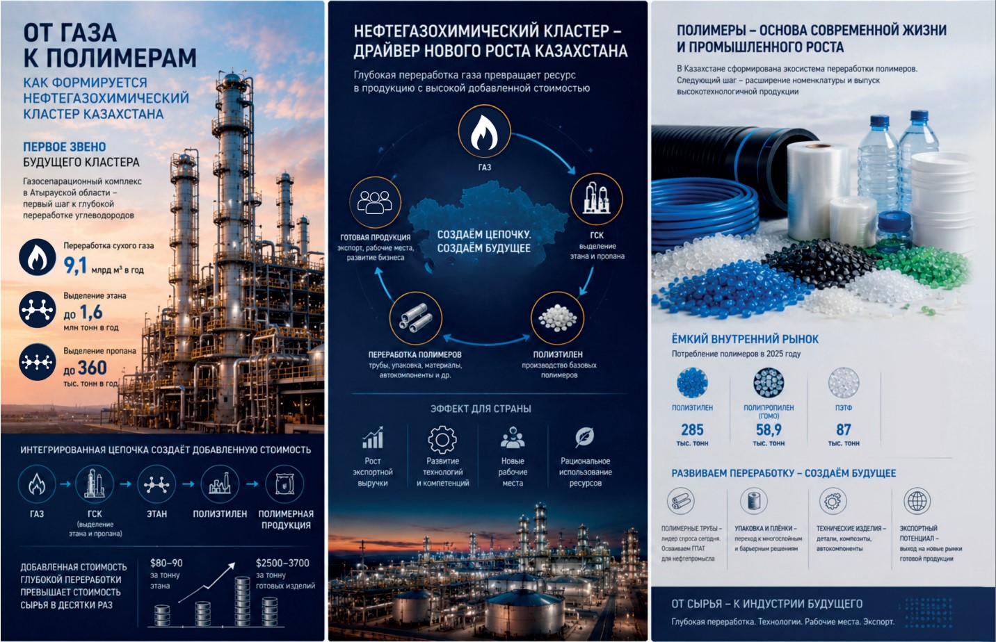 От газа к полимерам От газа к полимерам
