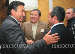 From left to right: Prime Minister of
Kazakhstan Nurlan Balgimbayev,
President of Food Contract Corporation
Nurlan Smagulov and Minister of Energy,
Industry and Trade Mukhtar Ablyazov